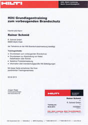 Hilti vorbeugender Brandschutz