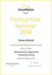 Fachpartner Seminar 2014