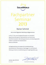 Fachpartner SolarWorld 2013