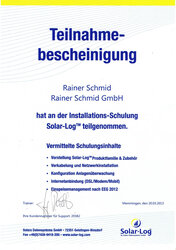 Solar-Log Installations-Schulung
