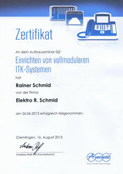 Einrichten von vollmodularen ITK-Systemen