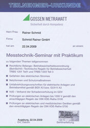 Messtechnik-Seminar mit Praktikum